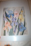 Unframed Marie Cook Floral Print, Signed & Numbered #132 Of 200, 16