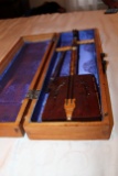 Traditional Mongolian Morin Khuur Two String Horse Head Fiddle With Case
