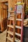 6 Foot Fiberglass Step Ladder & 5 Foot Wooden Step Ladder