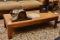 Coffee Table & Contents (decorative Items & Partially Finished Mantle Clock