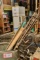 Ten Wood Clamps In Plastic Barrel Plus Other Miscellaneous Items