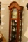 Ridgeway Grandfather Clock With Glass Door & 3 Shelves (no Key), S/n 920088