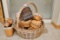 Assorted Wicker Baskets, Various Sizes & Decorative Items (in Bathroom)