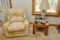 Upholstered Love Seat, Upholstered Chair, Upholstered Recliner, Plus 3 Wood