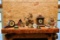 Lot Of Various Clocks, Two Wooden Mantle Clocks, Various Tabletop Decorativ