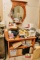 Wooden Table & Contents, Assorted Manuals, Fasteners, Miscellaneous Items,