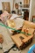 Everything Behind Green Ribbon, Upholstered Sofa, Two Chairs, Tv, Antique S