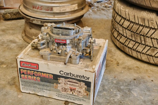 Two 4 Barrel Edelbrick Carburetor, One 500 Cfm, One 750 Cfm, Electric Choke