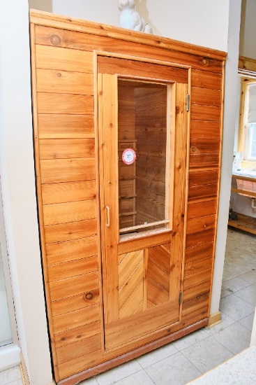Indoor Sauna With Cedar Cabinet, 48" W X 47" D X 80.5" H
