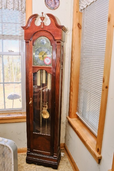 Grandfather Clock, Ridgeway Brand, 79" H X 17" W X 8.5" D
