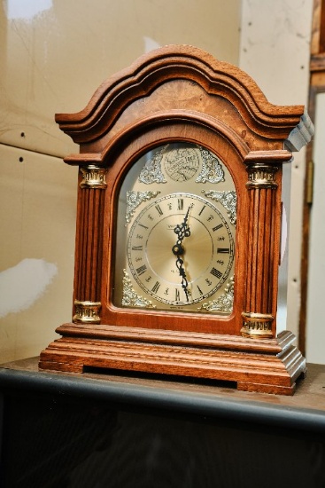 One Westminster Wooden Mantle Clock, One Ansonia Wooden Mantle Clock, Magna