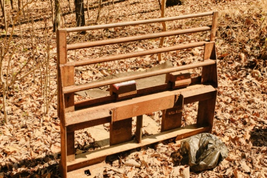 Skid Steer Forks With Quick Attach Bracket