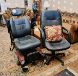 Pronto Motorized Mobility Chair & Black Vinyl Rolling Office Chair