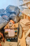Contents Of Room, Air Compressor Parts, Hoses, Tile, Etc.
