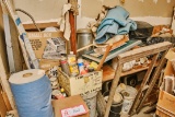 Contents Of Room, Assorted Woodworking Hand Tools, Paints, Crossbow Etc.