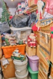 Contents Of Closet, Large Assortment Of Christmas Decorations