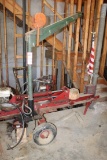 Hud Log Splitter With Gasoline Engine And Manual Hoist