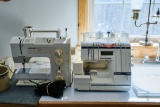 Two Sewing/embroidery Machines, One Bernina 1000 Special & One Husqvarna Vi