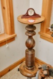 Decorative Wooden Plant Stand, Small Decorative Table, Wooden Bear Figurine