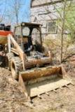 Bobcat 743b, Skid Steer Loader With Tooth Bucket, Diesel Engine, 3736 Hours