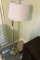 Brass Floor Lamp with Swiveling Top & Shade