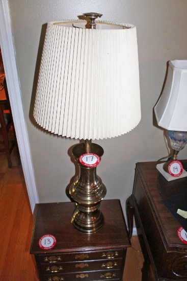 Three Brass Table Lamps