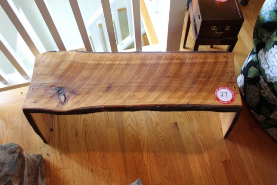Custom Built Wooden Bench, 37" w x 14" d x 16" h