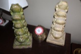 Decorative Lidded Brass Jar & Decorative Frog Statue