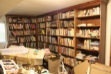 Contents of Room, Large Quantity of Assorted Books, Video Cassettes, Lamps
