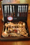 Set of Sterling Silver Flatware, Gorham, 12 Long Handle Teaspoons, 20 Dinne