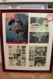 (10) Framed Photos, Newspaper Clippings and Magazine Covers, Johnny Majors p