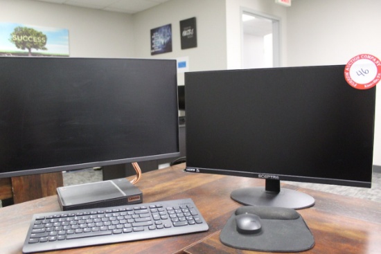 Lenovo All in one computer w/second monitor , keyboard and mouse