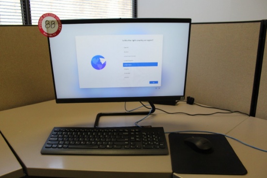 Lenovo All in One Computer w/Keyboard