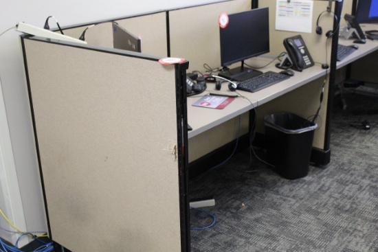 (7) Cubicle Work Stations,  84' x 46"