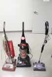 (3) Vacuums, Bissell, Sanitaire, Shark