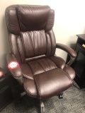 Leather Executive Arm Chair on Casters