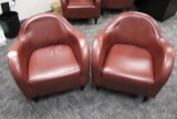 (2) Bonded Leather Armchairs