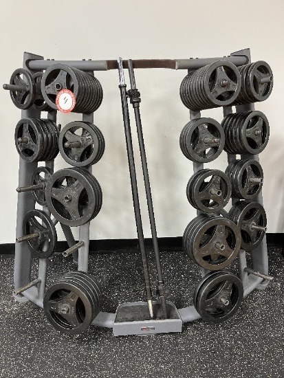 Weight Rack with Power System Weights