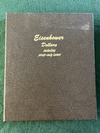 Eisenhower Dollar Album (missing 9 Coins). Coins Collected: 1971 Mint Mark