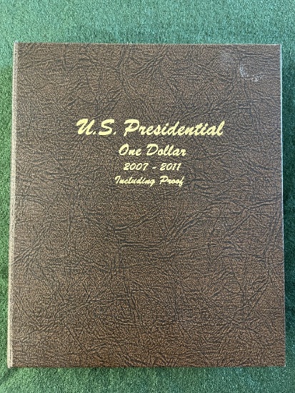 US Presidential One Dollar Coins from 2007-2009 including proofs