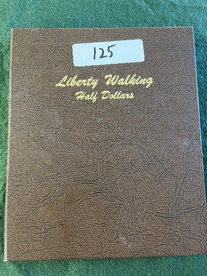 Liberty Walking Half Dollar Album (34) Coins Collected: (1)1918-D, 1920 No