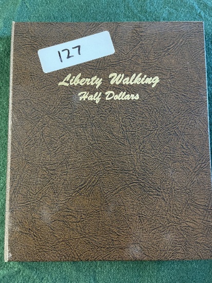 Liberty Walking Half Dollar Album (60) Coins Collected: (1)1916-D, 1917 No,