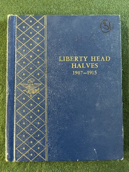 Liberty Head Half Dollar Album 1907-1915 (23) Coins Collected: 1907 No Mint