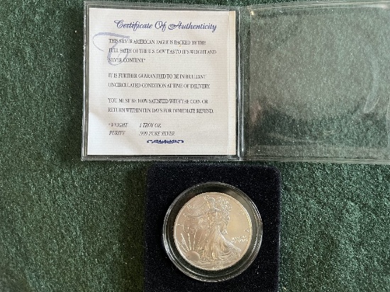1997 Silver American Eagle 1 Troy Oz .999 Silver