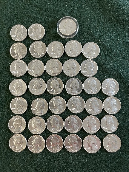 Washington Quarters Ungraded: (2) 1961, (6) 1932, (5) 1963, (24) 1964