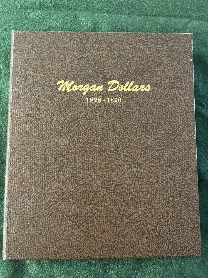 Morgan Dollar Collectors Album from 1878 - 1890 (Missing 5 Coins)