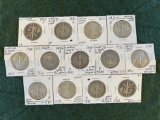 (11) Walking Liberty Half Dollar Coins: (1) 1935 No Mint Mark XF-AU, (1) 19
