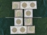 (13) Walking Liberty Half Dollar Coins: (2) 1941 No Mint Mark AU, (1) 1941