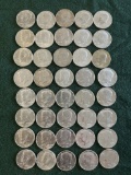 (40) 1964 Kennedy Half Dollar Coins