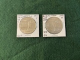 (2) Korean War 38th Anniversary Commemorative Dollars: (1) Mint Mark D BU,